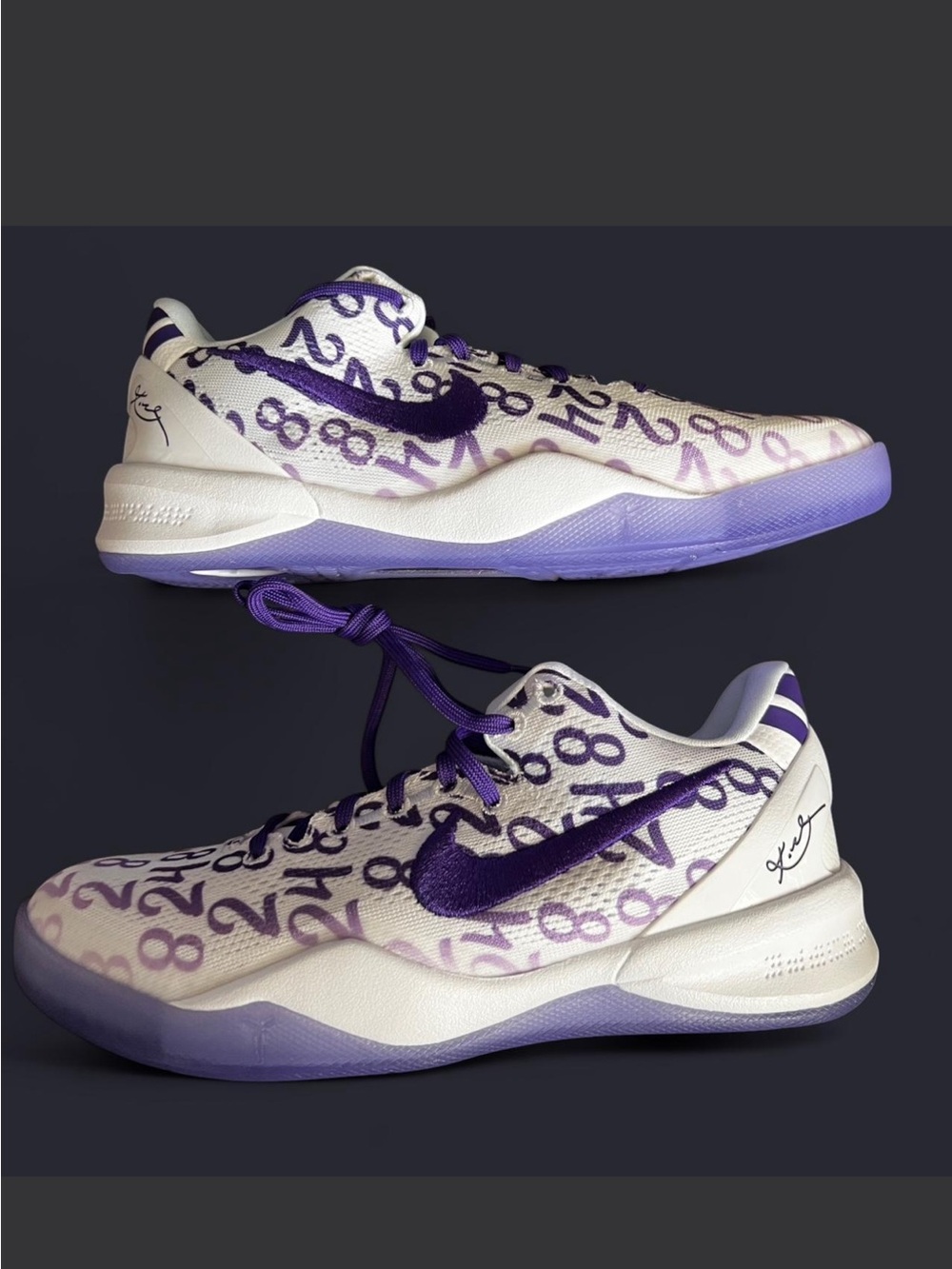 Nike Kobe VIII purple basketball shoes DS OG ALL